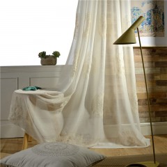 Vintage Embroidered Sheer Curtains