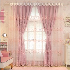 Mix and Match Blue/Gray/Baby Pink Curtain Set